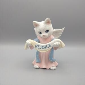 Hawthorne Village Bradford Exchange Christmas Pageant Purr-fect Angel Kitten Cat